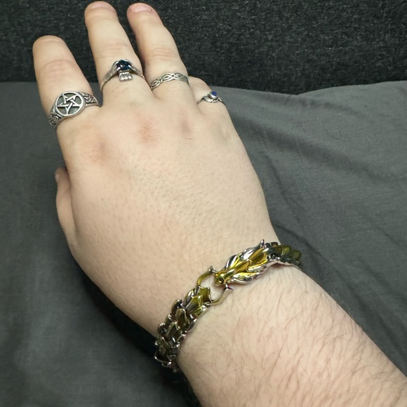 925 Silver Dragon Bracelet 🐉 - Picture 1 of 5